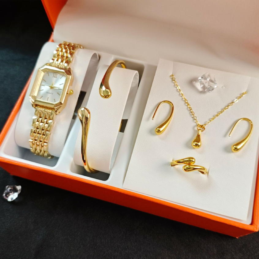 Montre à quartz carrée tendance pour femme, bracelet en acier élégant, disponible en gros auprès du fabricant.