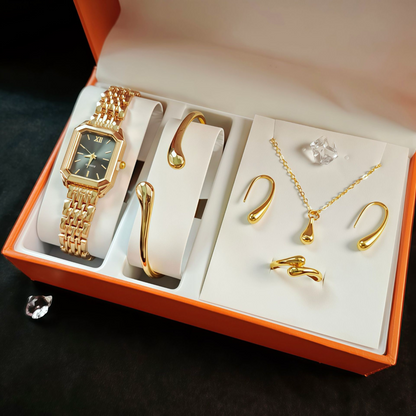 Montre à quartz carrée tendance pour femme, bracelet en acier élégant, disponible en gros auprès du fabricant.